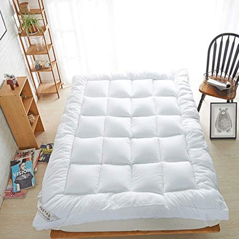 Materasso pieghevole futon giapponese Singola Doppia Tatami materasso, spessa e soffice soffice spugna Mat, dormitorio Dormire Mat, 10 cm di spessore, immagazzinaggio pieghevole, fascia elastica di fi
