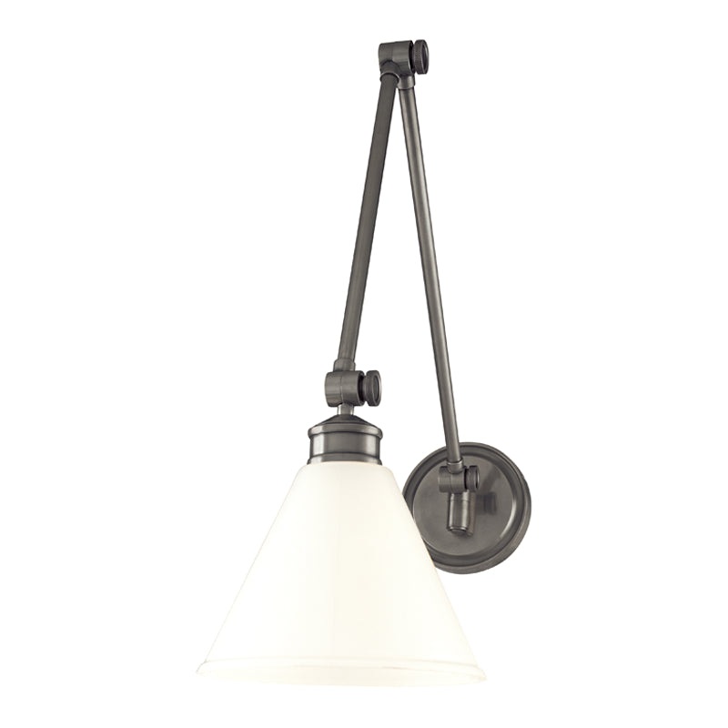 One Light Wall Sconce from the Exeter Collection in Antique Nickel Finish by Hudson Valley