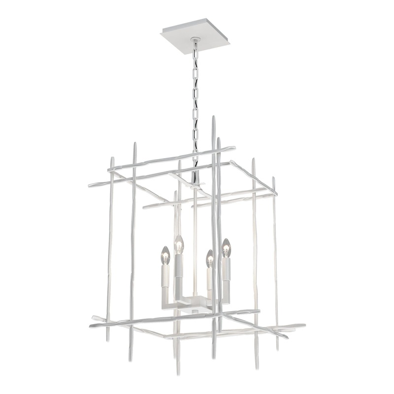 Tura 4-Light Medium Chandelier White