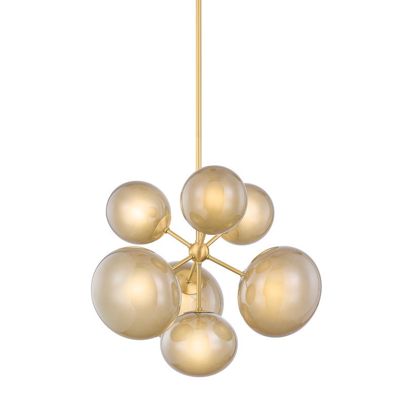 Zaley Chandelier Aged Brass