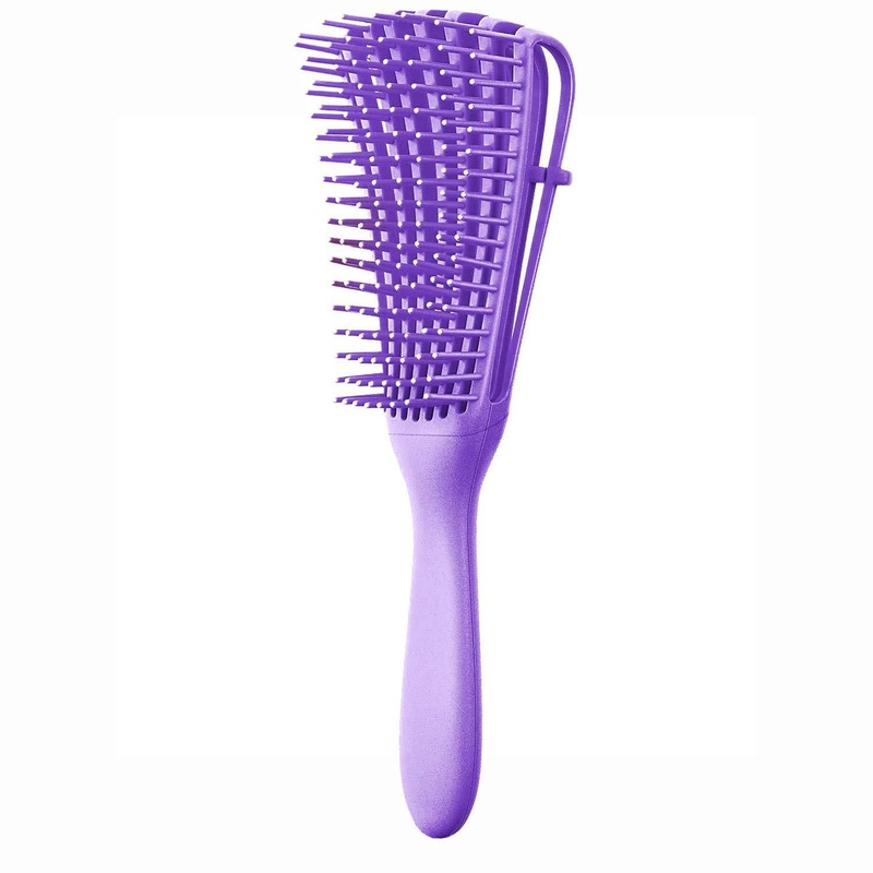 3 – pcs Purple Detangling Brush – Octopus Design for Effortless Hair Care
