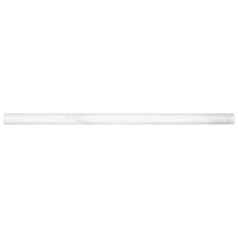 5/8″ x 12″ Mini Pencil Marble Bianco Venatino Polished Deco 77-376