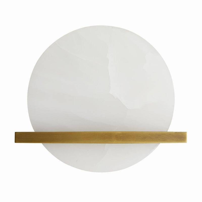 Arteriors 49240 Savion One Light Wall Sconce White