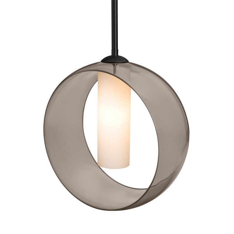 Besa 1TT-PLATOSM-BK Besa Plato Stem Pendant One Light Pendant Black