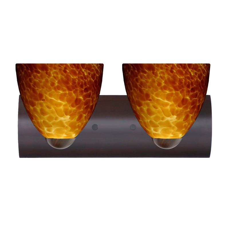 Besa 2WZ-757218-BR Sasha Two Light Wall Sconce Bronze (Discontinued)