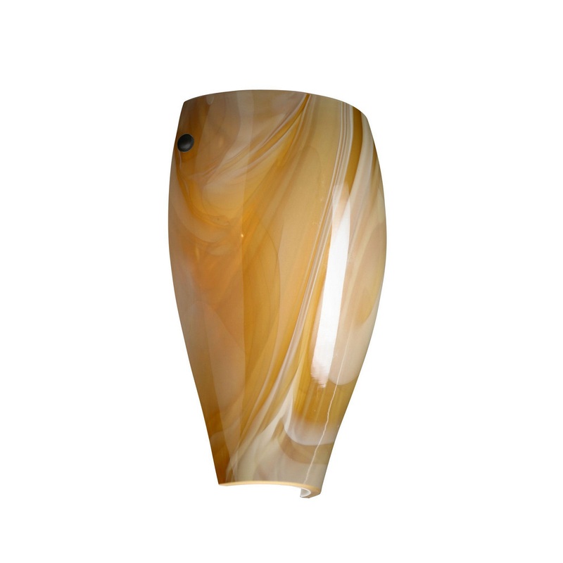 Besa 7043HN-LED-BK Chelsea One Light Wall Sconce Black