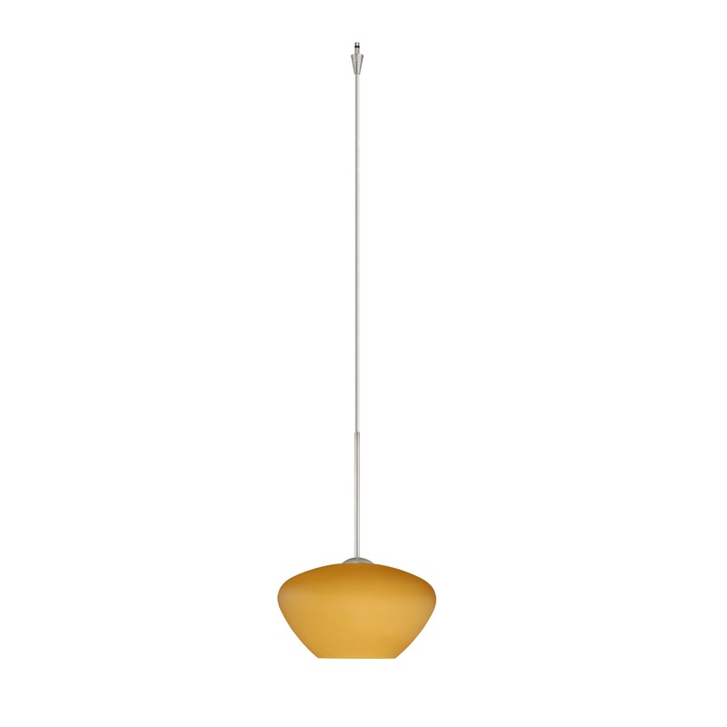 Besa XP-541080-SN Peri One Light Pendant Satin Nickel