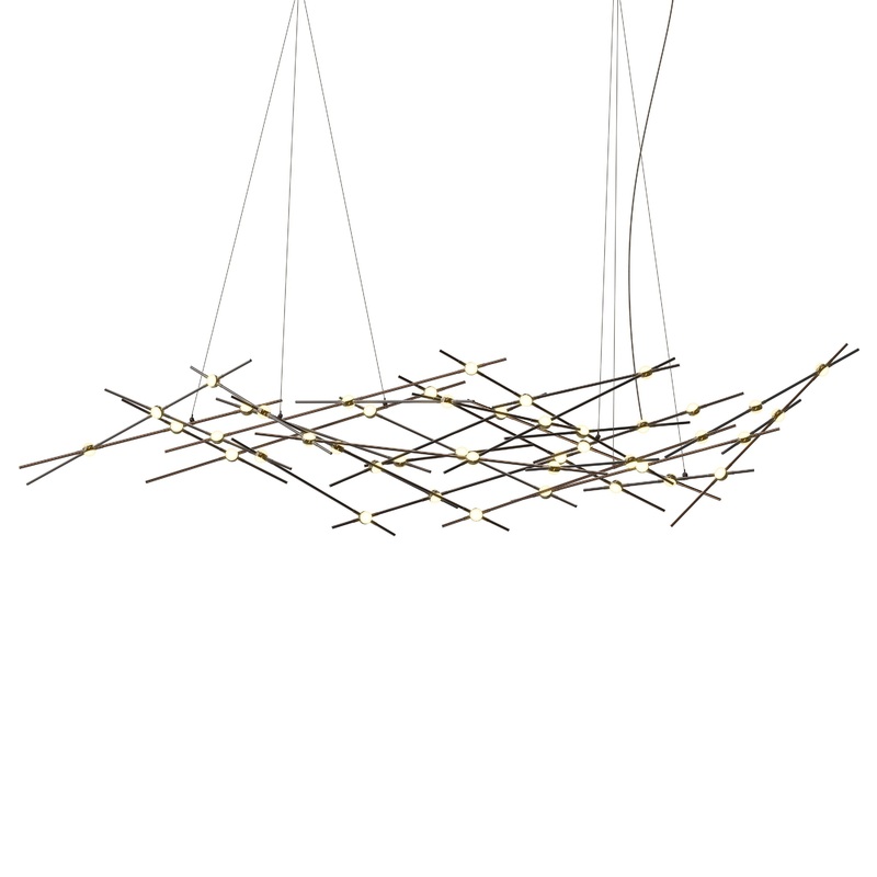 Constellation Ursa Major Espresso Black with White Optical Acrylic 2700K 10′ Adjustable Cord/Cable