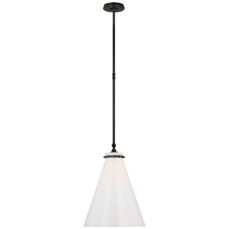 LED Pendant from the Parkington Collection in Bronze Finish by Visual Comfort Signature