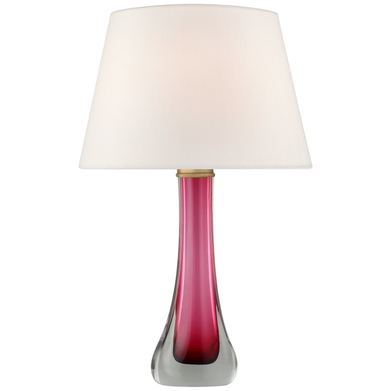 One Light Table Lamp from the Christa Collection in Cerise Finish by Visual Comfort Signature