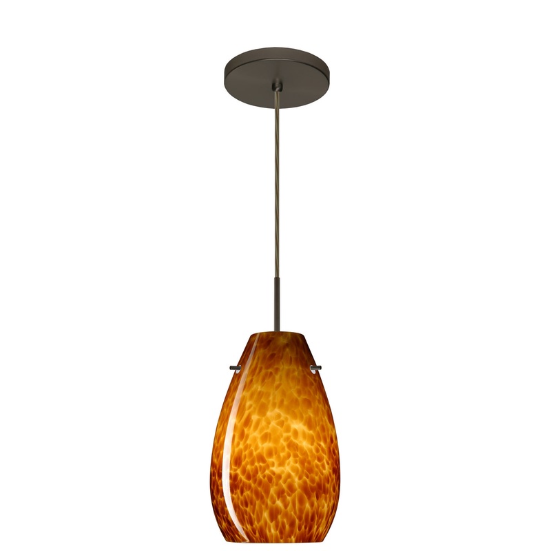 Besa 1JT-412618-LED-BR Pera One Light Pendant Bronze