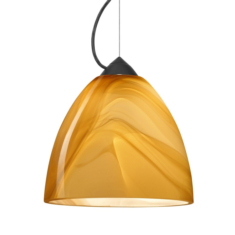 Besa 1KX-4470HN-BK Besa Vila Pendant One Light Pendant Black