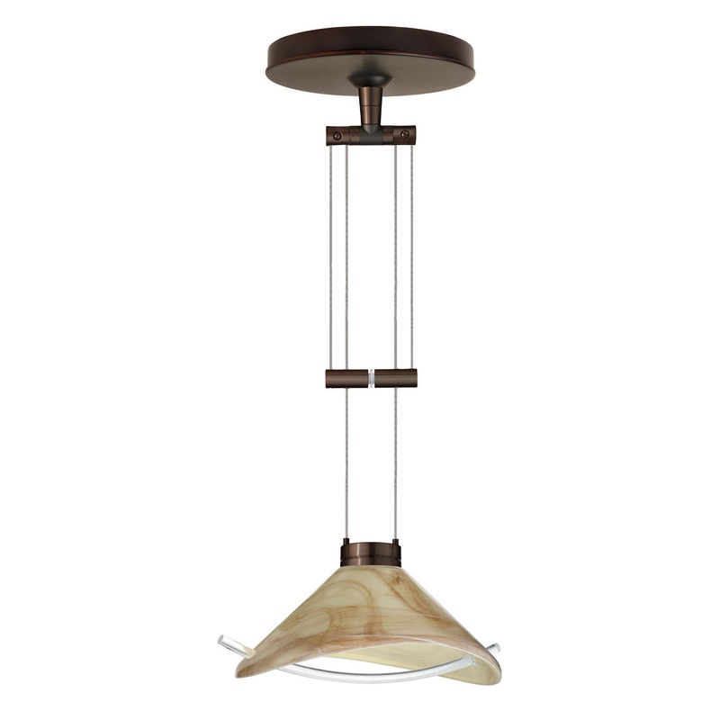 Besa 1XA-181305-BR Hoppi One Light Pendant Bronze