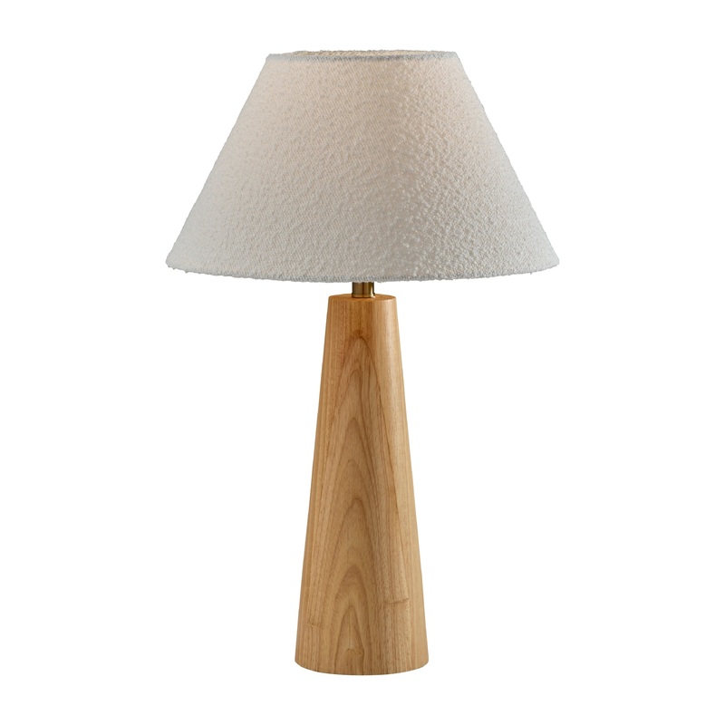 Brayden Tapered Table Lamp Natural Wood