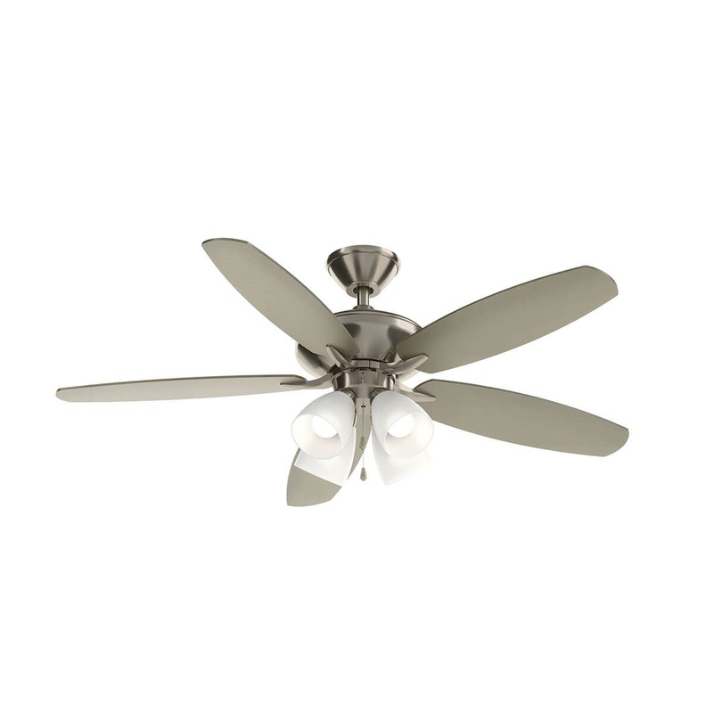 Kichler 330162BSS 52″ Ceiling Fan, Brushed Stainless Steel