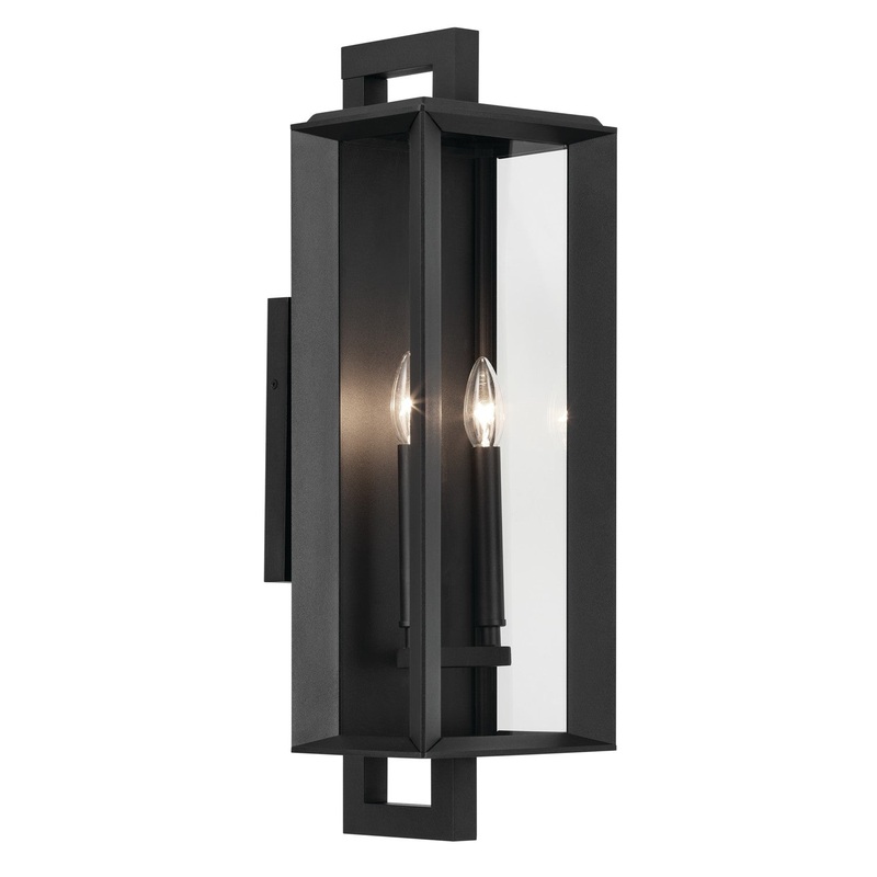 Kichler 59133BKT Two Light Outdoor Wall Mount, Textured Black