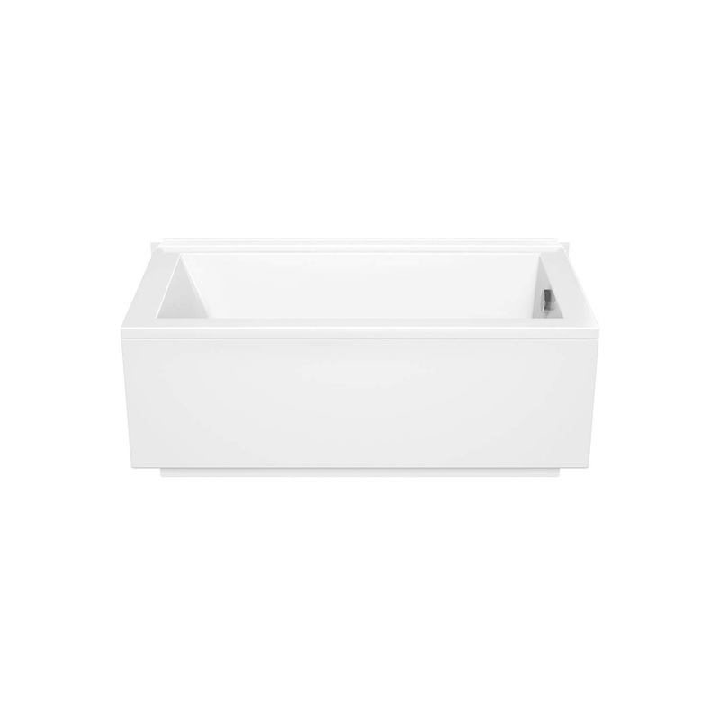 MAAX 410011-000-001-103 ModulR 6032 (Without Armrests) Acrylic Corner Left Right-Hand Drain Bathtub in White