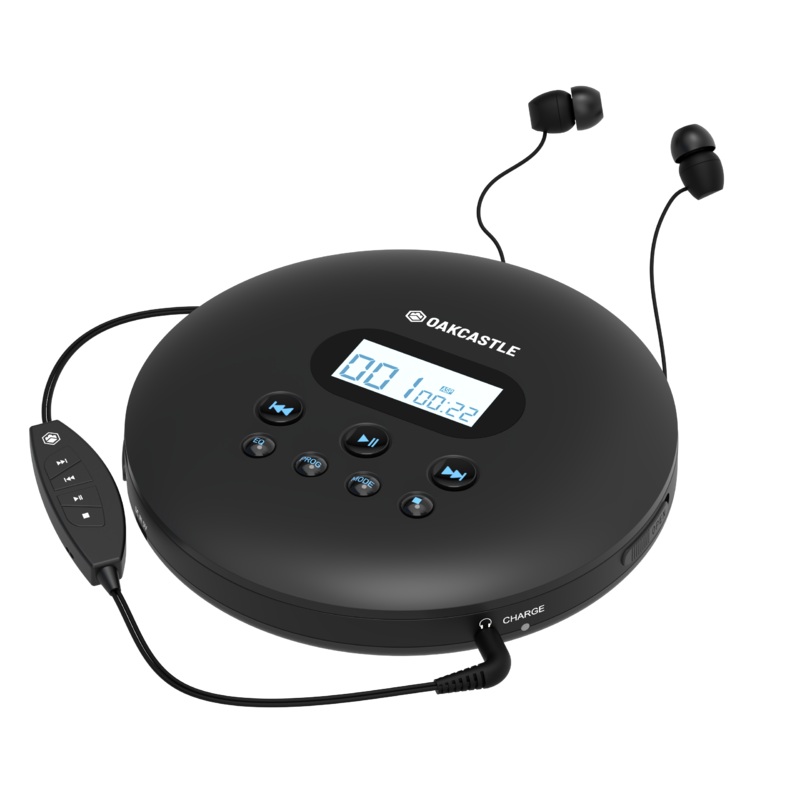 Majority Oakcastle CD100 Bluetooth Portable CD Player – Black