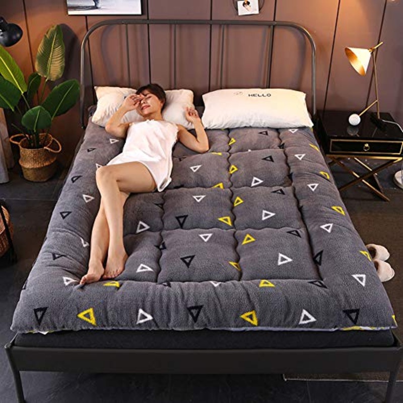 NSAIH Materasso Super Morbido,Materasso Tatami,Materasso dormitorio, futon da Viaggio Portatile,Pieghevole,Antiscivolo,Futon da Viaggio, per Esercizi di Yoga,Campeggio,Hotel