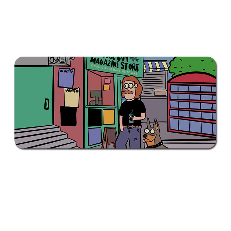 Oversized Cartoon Desk Pad – 80x30cm Mouse Mat, Non-Slip Base (Style 1)