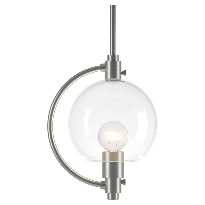Pluto Mini Pendant Vintage Platinum Clear Glass (ZM)