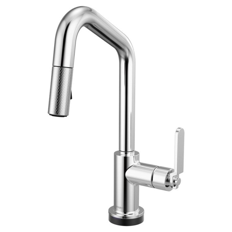 Prep Faucet Litze Smarttouch 1 Industrial Handle ADA Polished Chrome Pull Down Dual Function Angle 360 DEG Swivel 1.8 Gallons per Minute