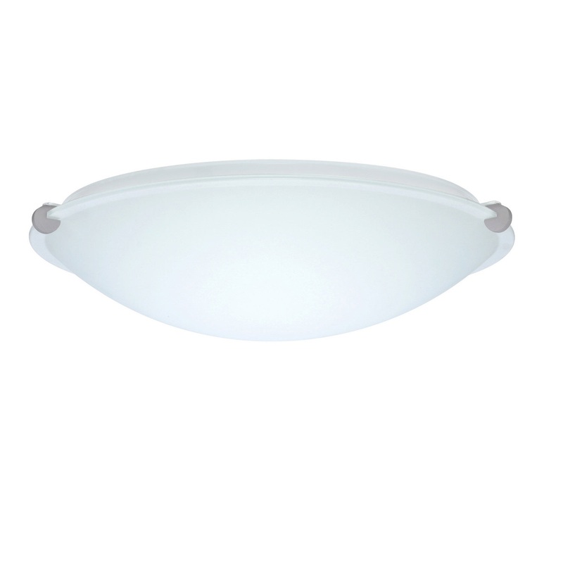 Two Light Ceiling Mount from the Trio Collection in Satin Nickel Finish by Besa
