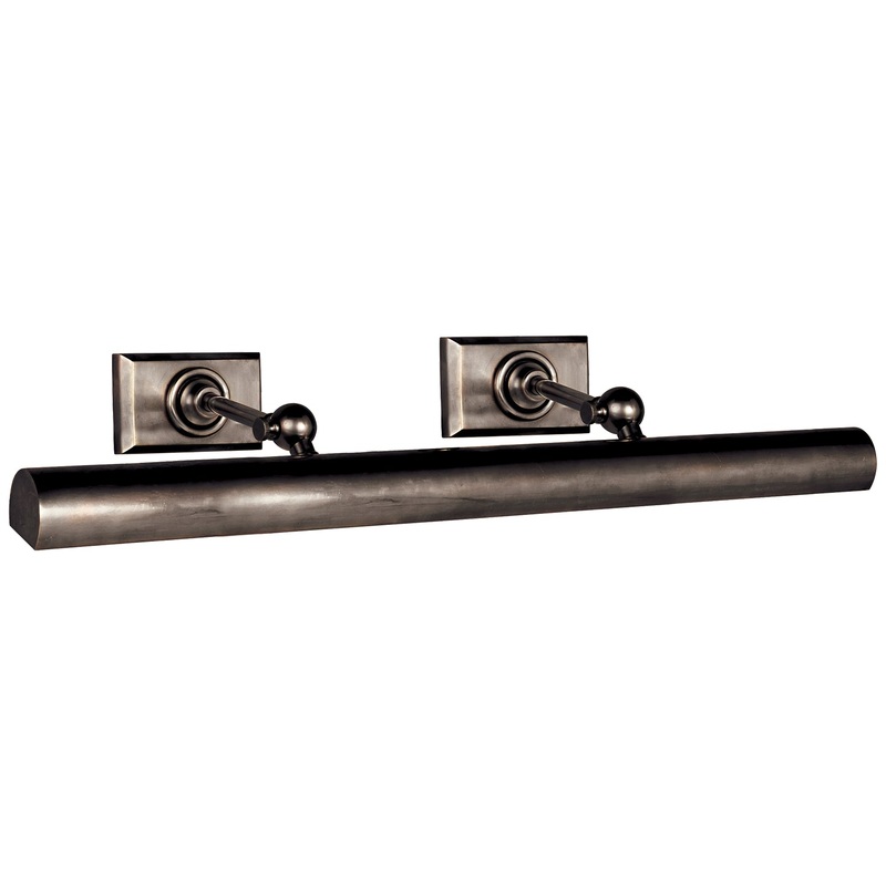 Two Light Picture Light from the Cabinet Maker Collection in Bronze Finish by Visual Comfort Signature