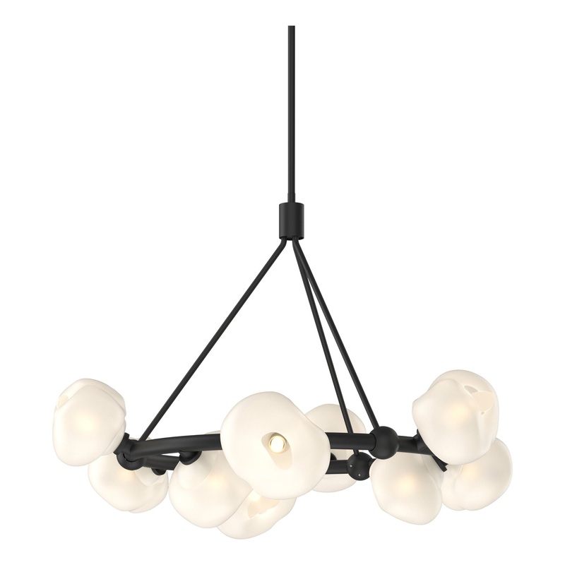 Ume 9-Light Ring Pendant Black