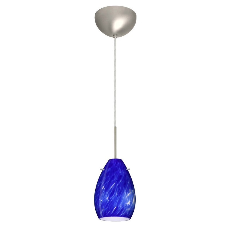 Besa 1BC-171386-SN Pera One Light Pendant Satin Nickel