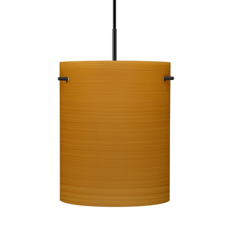 Besa 1JC-4006OK-BK Besa Tamburo 8 Pendant One Light Pendant Black
