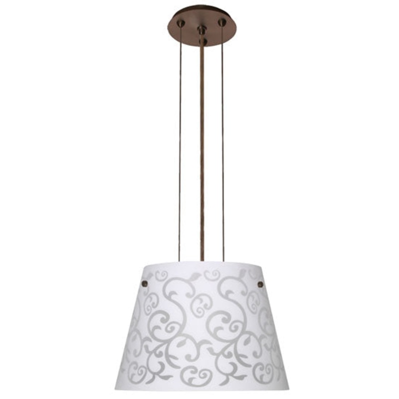Besa 1KG-4393WD-BR Amelia One Light Pendant Bronze (Discontinued)