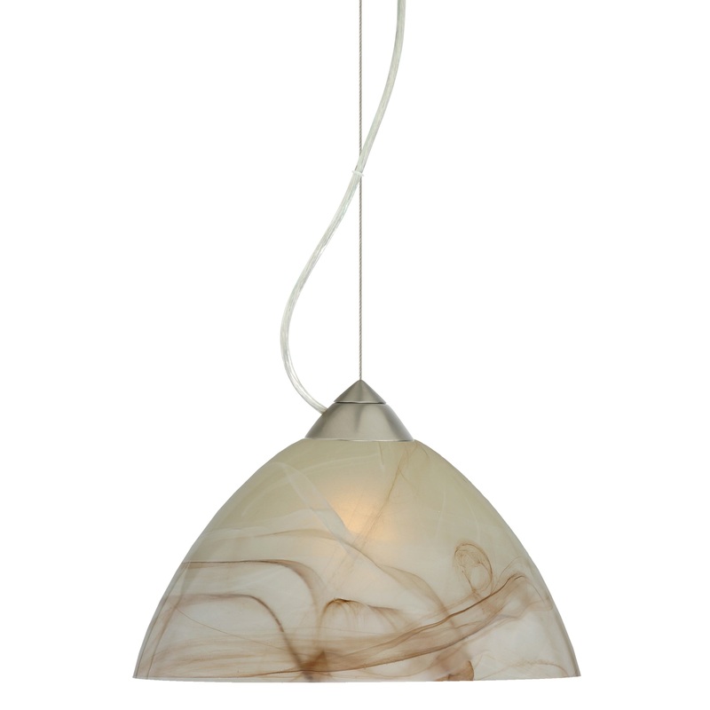 Besa 1KX-420183-SN Tessa One Light Pendant Satin Nickel