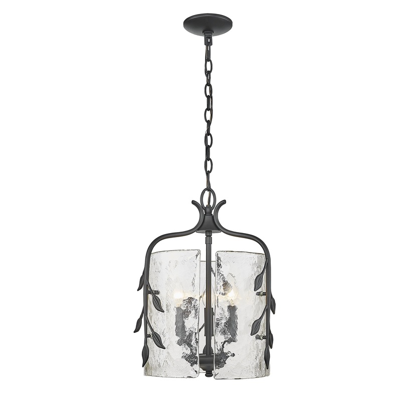 Calla Natural Black 3 Light Pendant
