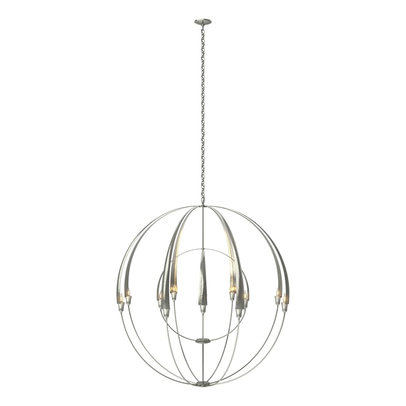 Double Cirque Large Scale Chandelier Sterling