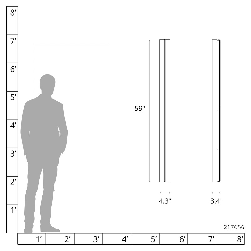 Gallery Large LED Sconce Vintage Platinum