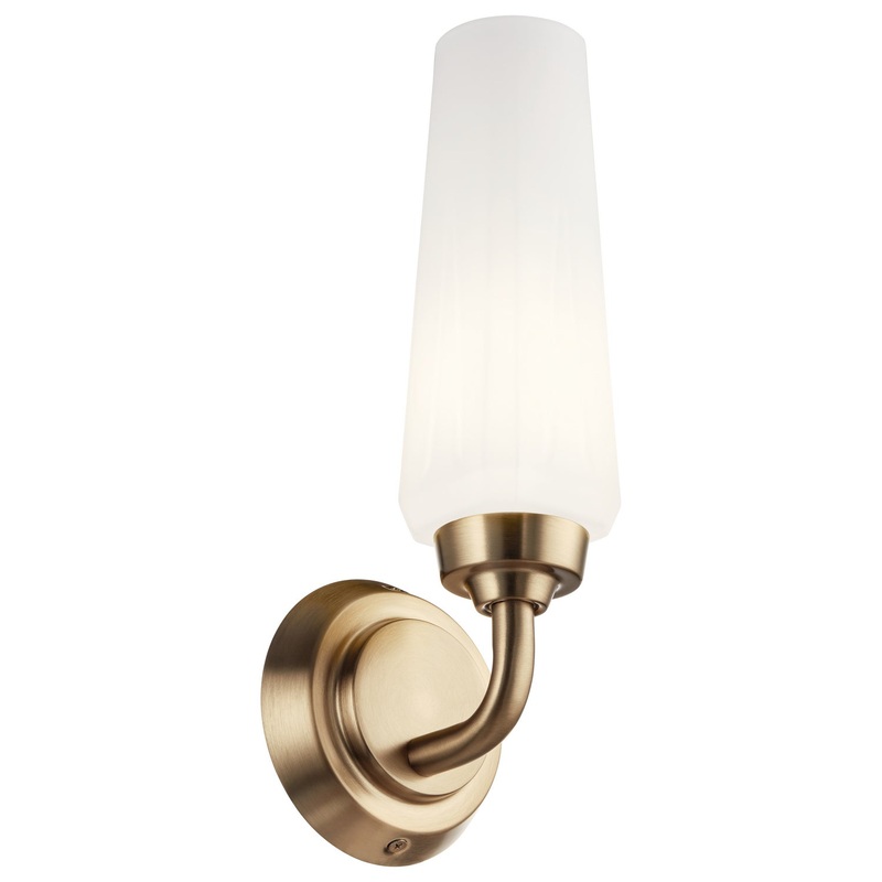 Kichler 55073CPZ One Light Wall Sconce, Champagne Bronze