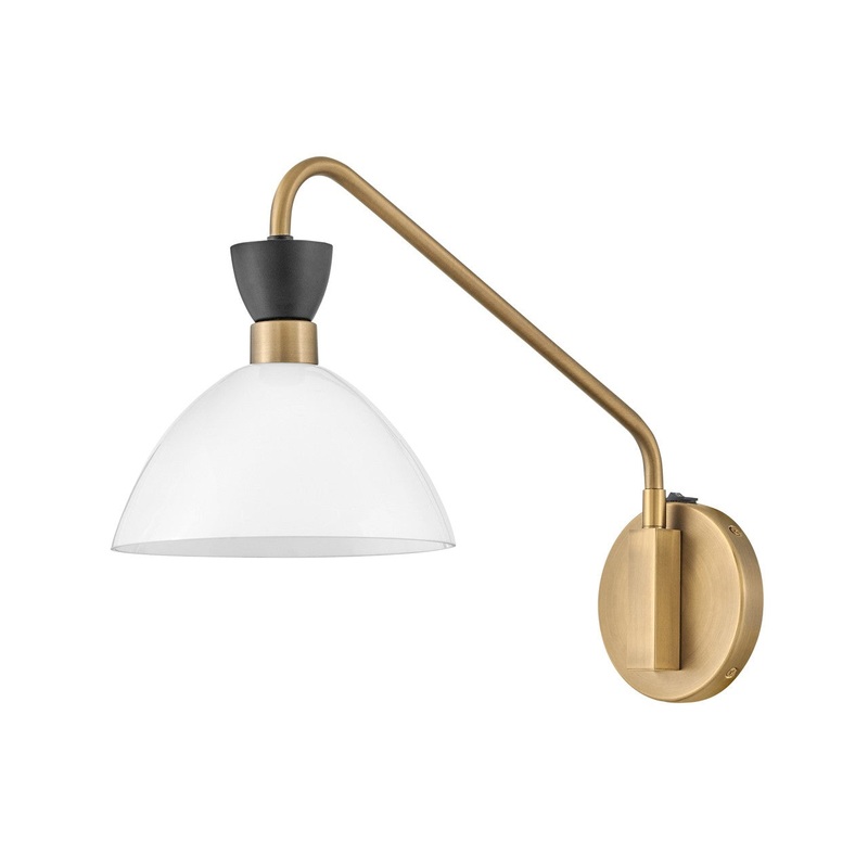 LED Wall Sconce from the Simon Collection in Black Finish by Lark