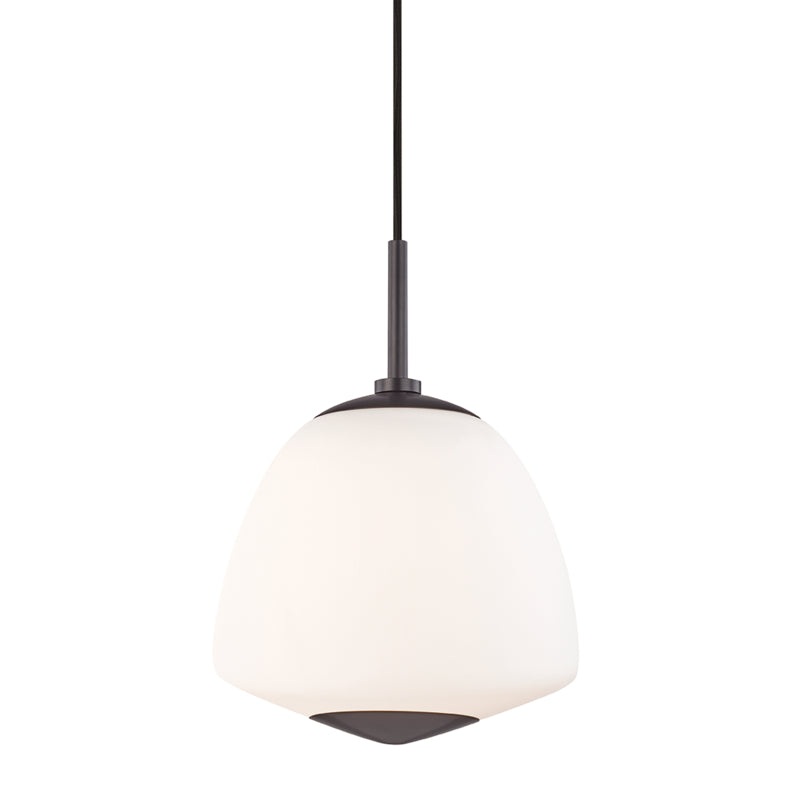 One Light Pendant from the Jane Collection in Old Bronze Finish by Mitzi