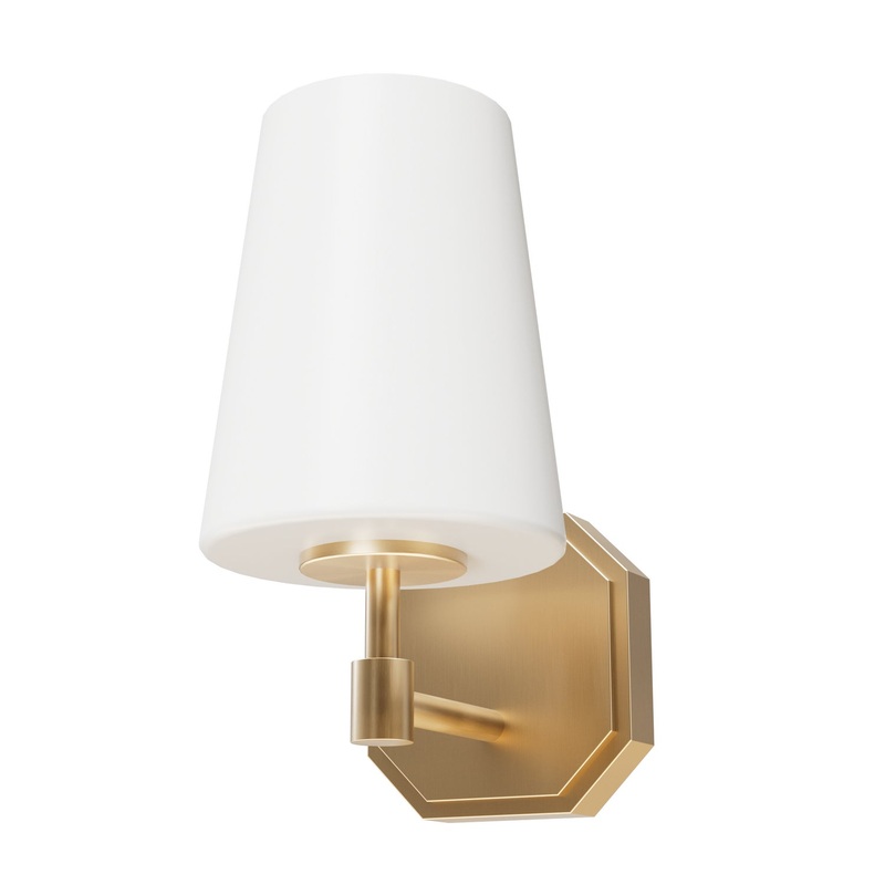 One Light Wall Sconce from the Nolita Collection in Alturas Gold Finish by Hunter