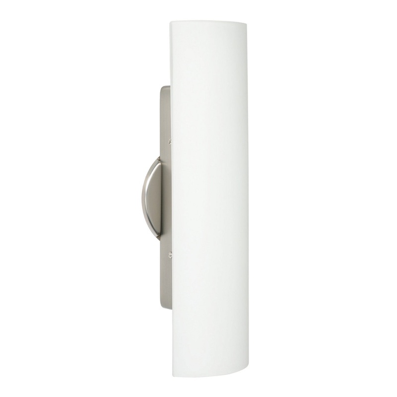 Two Light Wall Sconce from the Darci Collection in Satin Nickel Finish by Besa