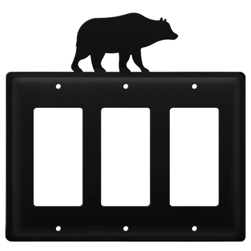 Village Wrought Iron EGGG-14 Triple Bear Triple GFI Cover CUSTOM Product