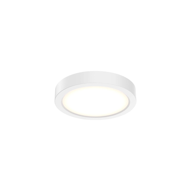 6″ Round Indoor/Outdoor LED Flush Mount White 120V | Triac Dimming