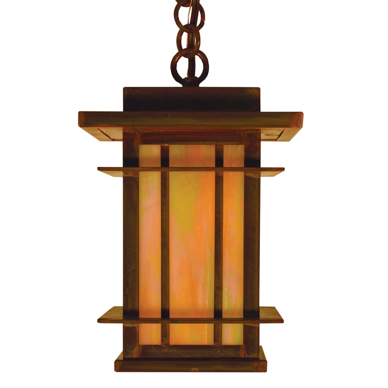 Arroyo OPH-7GW-RC Oak Park One Light Pendant Raw Copper