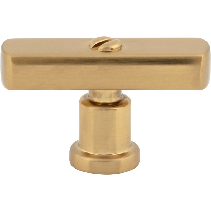 Atlas Homewares Everitt T-Knob 2 Inch Warm Brass