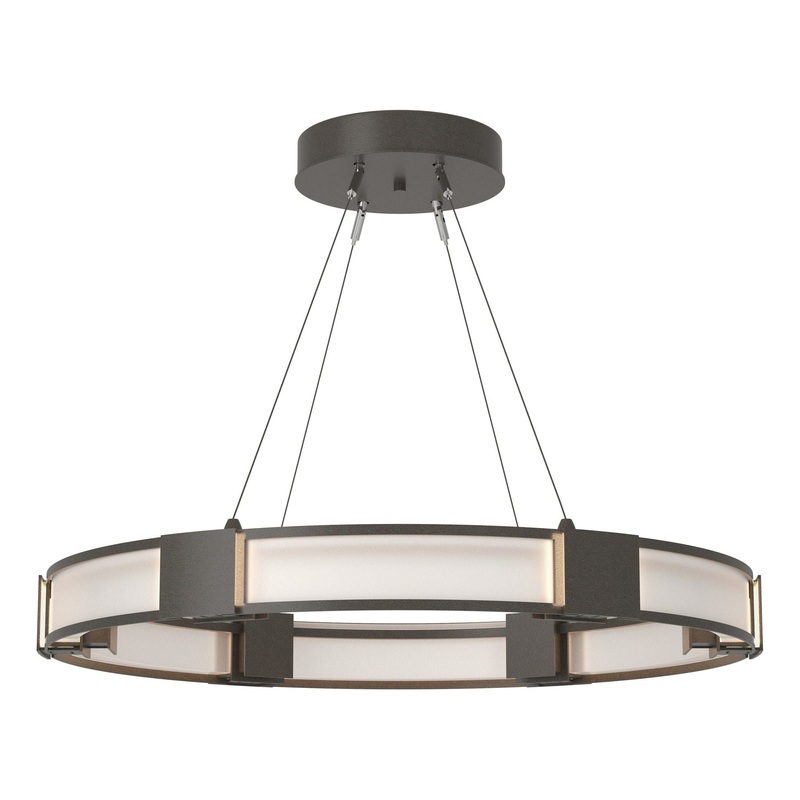 Aura Glass Pendant Dark Smoke Frosted Glass (FD)