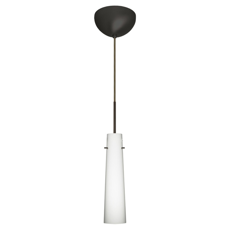 Besa 1BC-567407-HAL-BR Camino One Light Pendant Bronze