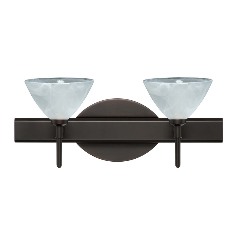 Besa 2SW-174352-BR Domi Two Light Wall Sconce Bronze