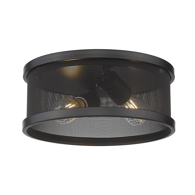 Channing 11″ Flush Mount in Matte Black