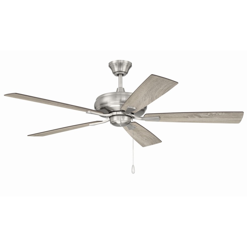 Craftmade ECF52BNK5-DWWLN Eos 52″Ceiling Fan Brushed Polished Nickel